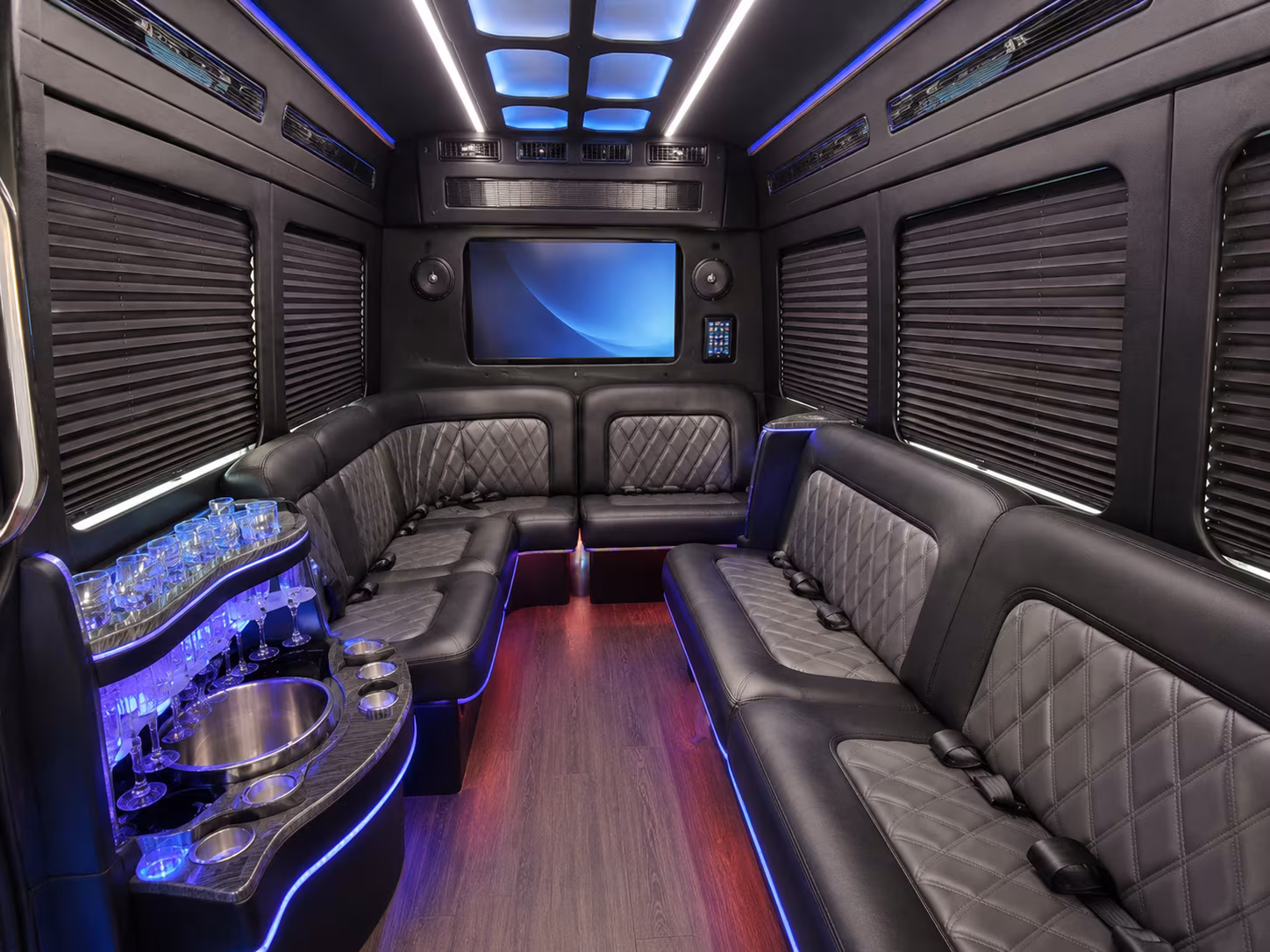 huntsville sprinter limousine inside